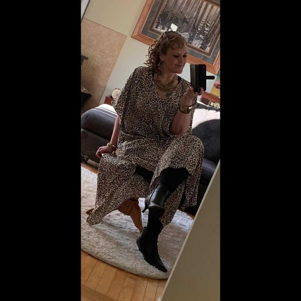 Leopard Print Maxi Dress
